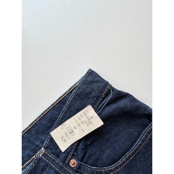 Vintage NWT TOMMY HILFIGER Dark Wash High Rise Flared Bell Bottom Jeans, Size 29 - Picture 13 of 16